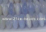 CRB267 15.5 inches 5*12mm rondelle blue chalcedony beads