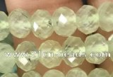 CRB2671 15.5 inches 4*6mm faceted rondelle prehnite beads