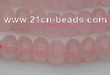 CRB2802 15.5 inches 6*10mm rondelle rose quartz beads wholesale