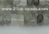 CRB2805 15.5 inches 4*6mm rondelle cloudy quartz beads wholesale