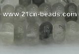 CRB2807 15.5 inches 6*10mm rondelle cloudy quartz beads wholesale