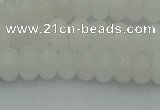 CRB2810 15.5 inches 4*6mm rondelle white jade beads wholesale