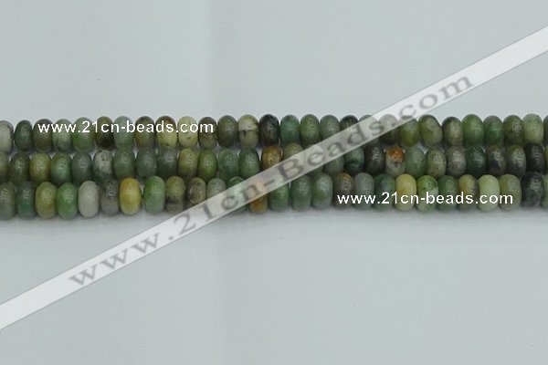 CRB2832 15.5 inches 6*10mm rondelle jade gemstone beads