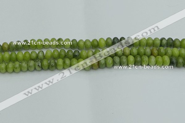 CRB2837 15.5 inches 6*10mm rondelle Chinese chrysoprase beads