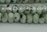 CRB2850 15.5 inches 4*6mm rondelle sesame jasper beads