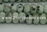 CRB2851 15.5 inches 5*8mm rondelle sesame jasper beads