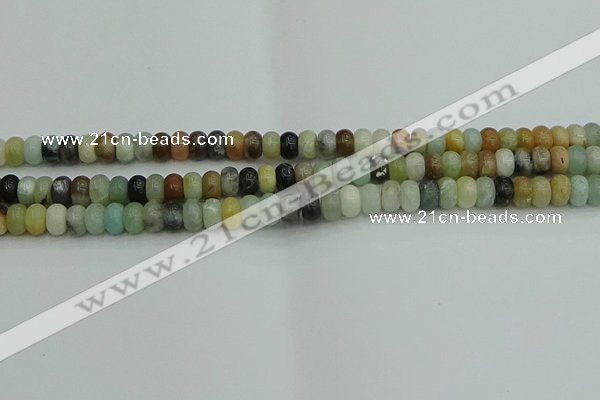 CRB2875 15.5 inches 4*6mm rondelle amazonite beads wholesale