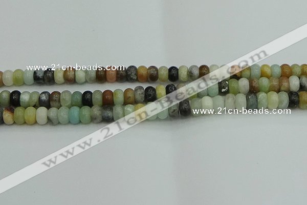 CRB2876 15.5 inches 5*8mm rondelle amazonite beads wholesale