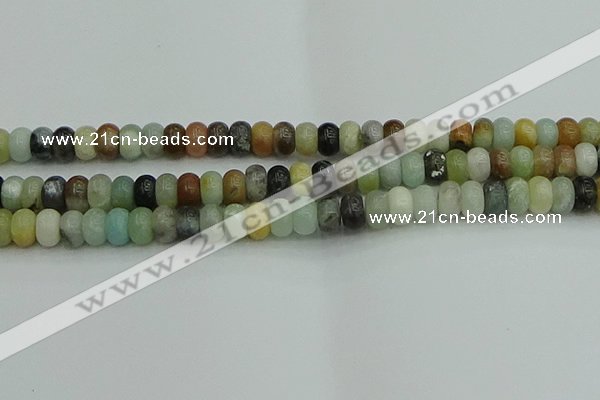 CRB2877 15.5 inches 6*10mm rondelle amazonite beads wholesale