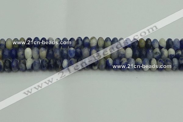 CRB2882 15.5 inches 6*10mm rondelle sodalite beads wholesale