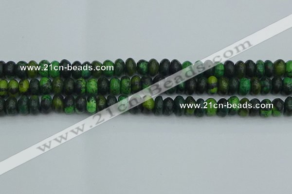 CRB2897 15.5 inches 6*10mm rondelle chrysocolla beads wholesale