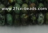 CRB2902 15.5 inches 6*10mm rondelle African turquoise beads