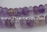 CRB301 15.5 inches 5*8mm - 10*14mm faceted rondelle ametrine beads