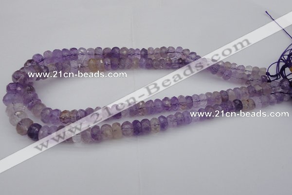 CRB301 15.5 inches 5*8mm - 10*14mm faceted rondelle ametrine beads