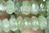 CRB3015 15.5 inches 5*9mm faceted rondelle prehnite beads