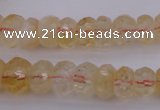 CRB302 15.5 inches 5*8mm - 10*14mm faceted rondelle citrine beads