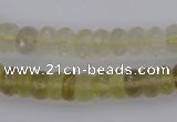 CRB303 15.5 inches 5*8mm - 10*14mm faceted rondelle lemon quartz beads