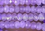 CRB3104 15.5 inches 2*3mm faceted rondelle tiny lavender amethyst beads