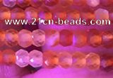 CRB3126 15.5 inches 2*3mm faceted rondelle tiny red agate beads