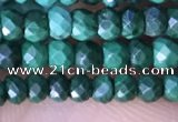 CRB3128 15.5 inches 2*3mm faceted rondelle tiny malachite beads