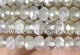 CRB3150 15.5 inches 2.5*4mm faceted rondelle tiny prehnite beads