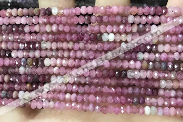 CRB3201 15.5 inches 2*3.5mm faceted rondelle tourmaline beads