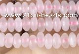 CRB4000 15.5 inches 2.5*4.5mm rondelle rose quartz beads wholesale