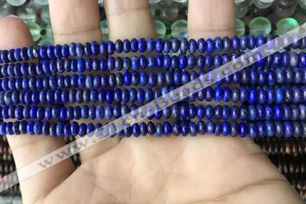 CRB4006 15.5 inches 2.5*4.5mm rondelle lapis lazuli beads wholesale