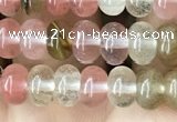 CRB4031 15.5 inches 4*6mm rondelle volcano cherry quartz beads wholesale