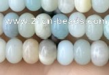 CRB4036 15.5 inches 4*6mm rondelle amazonite beads wholesale