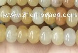 CRB4038 15.5 inches 4*6mm rondelle yellow jade beads wholesale