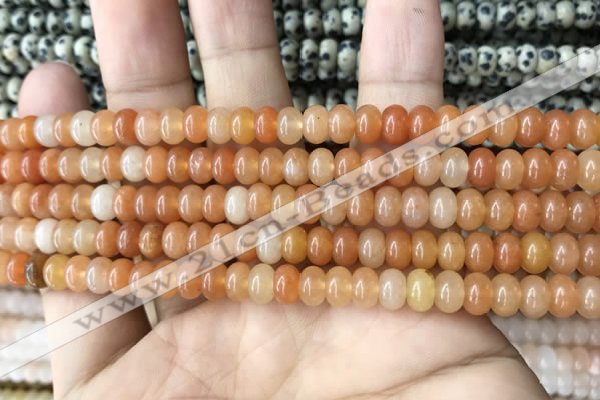 CRB4040 15.5 inches 4*6mm rondelle red aventurine beads wholesale