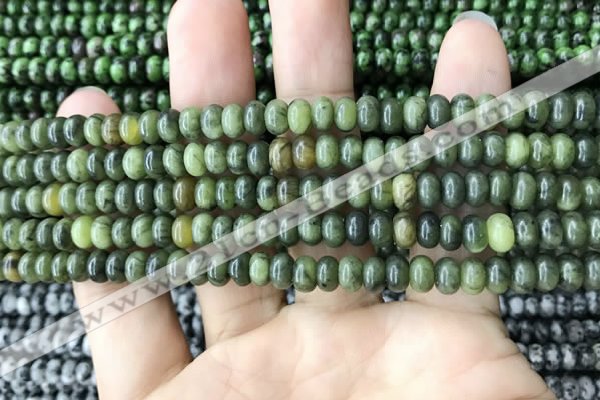 CRB4041 15.5 inches 4*6mm rondelle Canadian jade beads wholesale