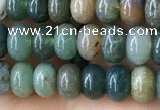 CRB4043 15.5 inches 4*6mm rondelle Indian Agate beads wholesale