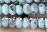 CRB4048 15.5 inches 4*6mm rondelle sesame jasper beads wholesale