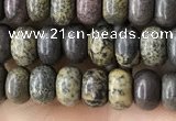 CRB4054 15.5 inches 4*6mm rondelle artistic jasper beads wholesale