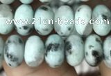 CRB4075 15.5 inches 5*8mm rondelle sesame jasper beads wholesale