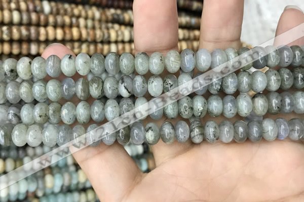 CRB4080 15.5 inches 5*8mm rondelle labradorite beads wholesale