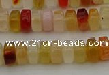 CRB413 15.5 inches 5*8mm rondelle yellow agate beads wholesale