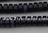 CRB420 15.5 inches 5*8mm rondelle blue goldstone beads wholesale