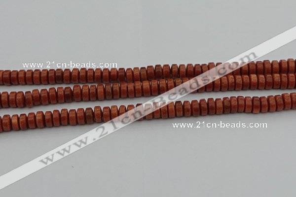 CRB421 15.5 inches 5*8mm rondelle goldstone beads wholesale