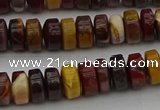 CRB433 15.5 inches 5*8mm rondelle mookaite gemstone beads