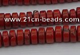 CRB438 15.5 inches 5*8mm rondelle red jasper beads wholesale