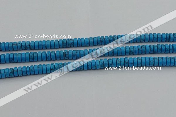 CRB440 15.5 inches 5*8mm rondelle turquoise beads wholesale