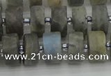 CRB485 15.5 inches 8*14mm tyre labradorite gemstone beads