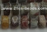 CRB489 15.5 inches 6*12mm tyre matte botswana agate beads wholesale