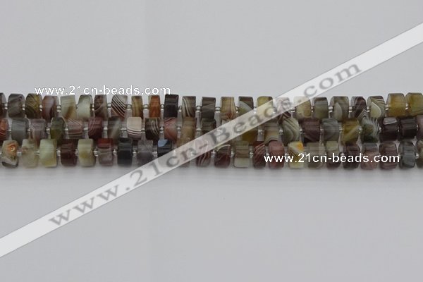 CRB493 15.5 inches 5*8mm tyre botswana agate beads wholesale