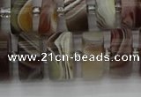 CRB497 15.5 inches 8*16mm tyre botswana agate beads wholesale