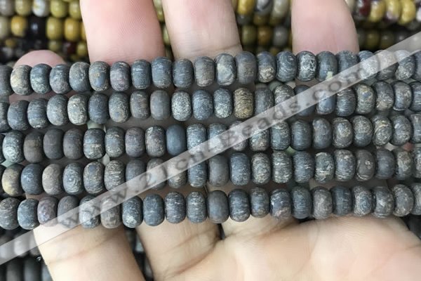 CRB5027 15.5 inches 4*6mm rondelle matte bronzite beads wholesale