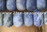 CRB5056 15.5 inches 5*8mm rondelle matte sodalite beads wholesale